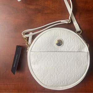 NWT Tommy Hilfiger Embossed White Crossbody Bag